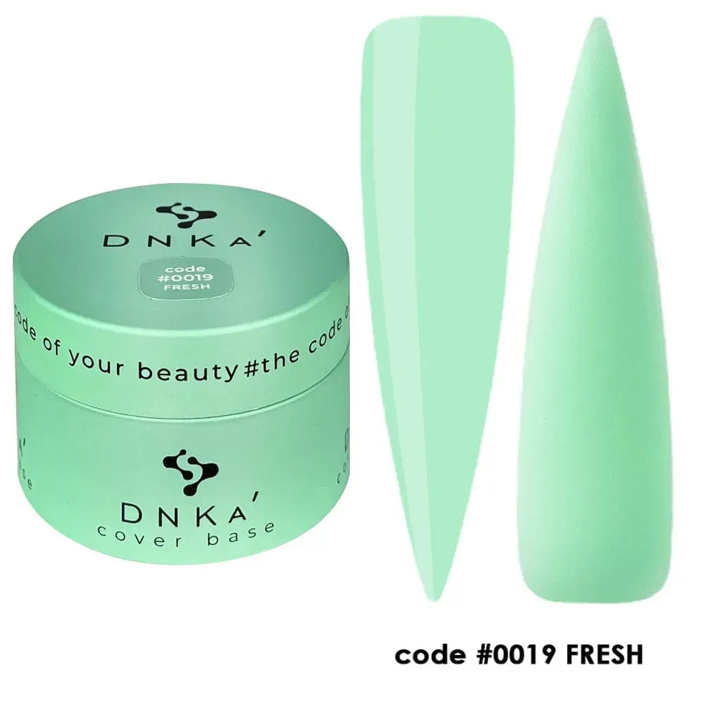 DNKa Cover Base #0019 Fresh label showing the shade name and volume