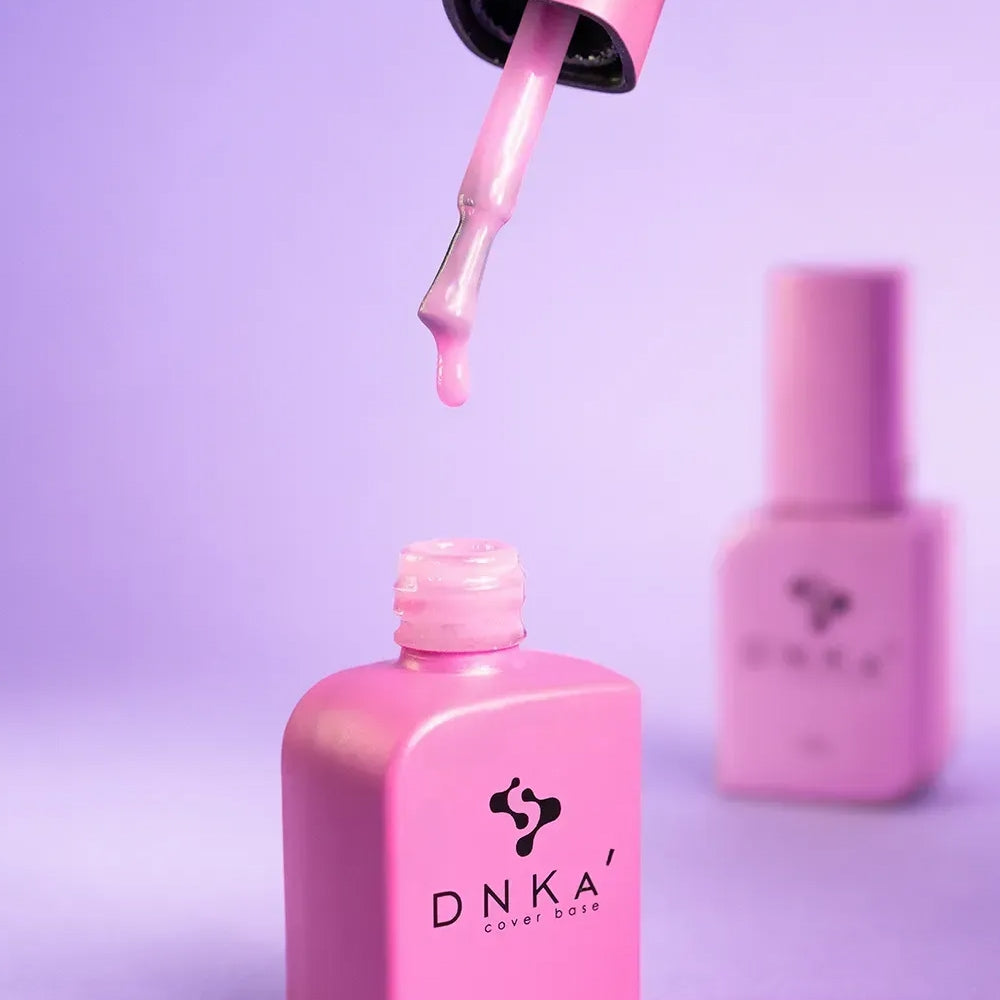 DNKa Cover Base #0025 Pretty Pink applied to the nail plate