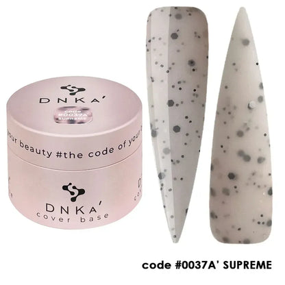 DNKa Cover Base #0037A Supreme bottle next to DNKa top coat