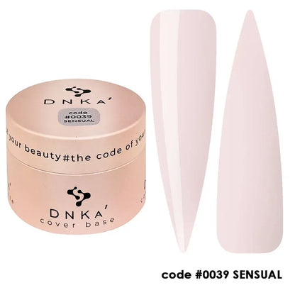 DNKa Cover Base #0039 Sensual bottle next to DNKa top coat