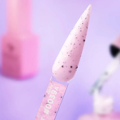 DNKa Cover Base #0039A Different smoky pink gel with sprinkles