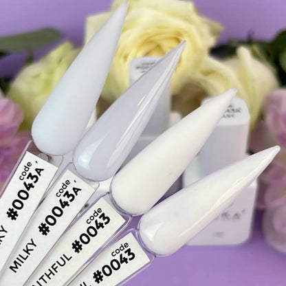 DNKa Cover Base #0043 Faithful applied to natural nails