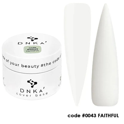 DNKa Cover Base #0043 Faithful bottle next to DNKa top coat
