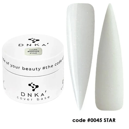 DNKa Cover Base #0045 Star bottle next to DNKa top coat