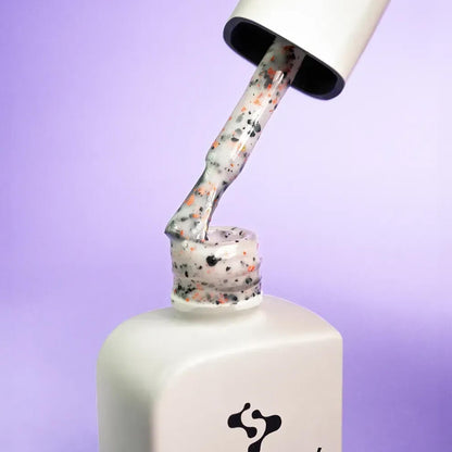 DNKa Cover Base #0048 Chic iridescent manicure on hand