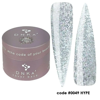 DNKa Cover Base #0049 Hype bottle next to DNKa top coat