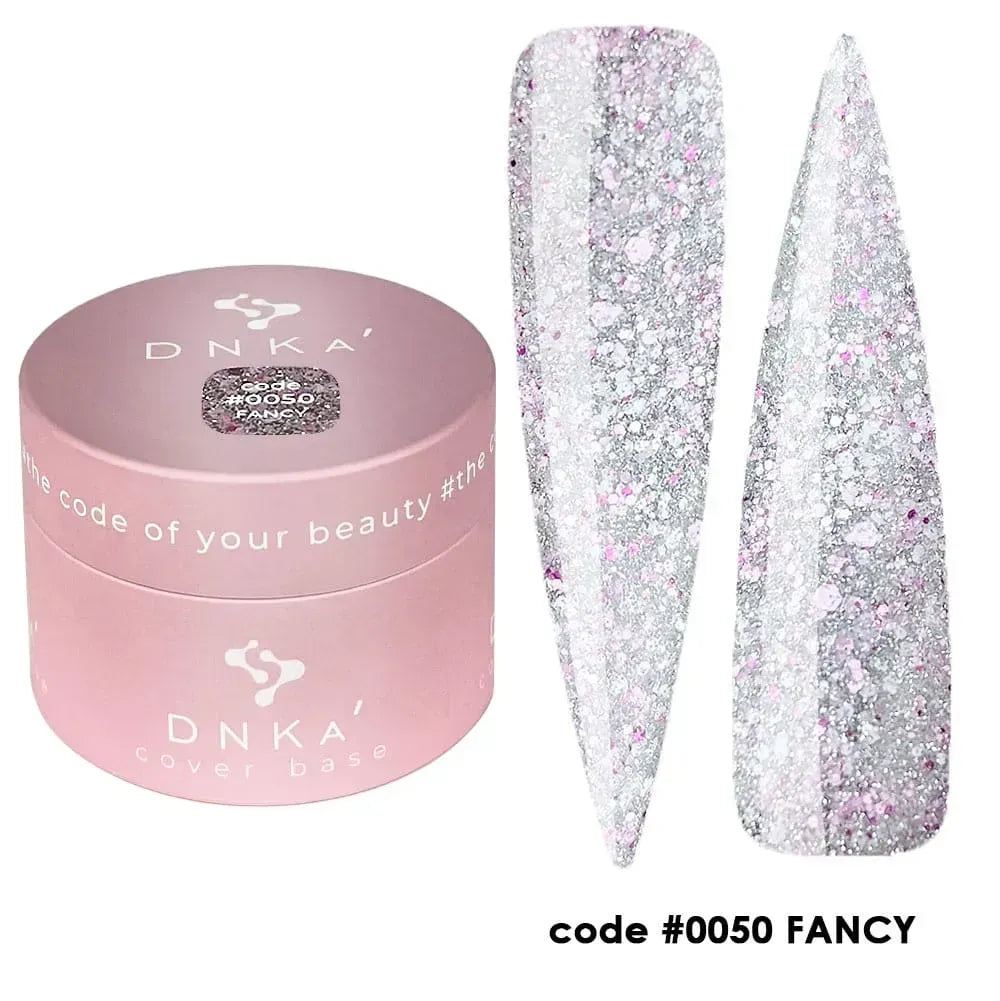 DNKa Cover Base #0050 Fancy bottle next to DNKa top coat