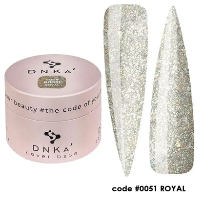 DNKa Cover Base #0051 Royal bottle next to DNKa top coat