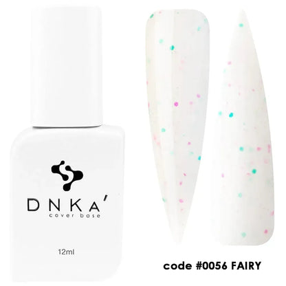 DNKa Cover Base #0056 Fairy milky base with green and pink glitter