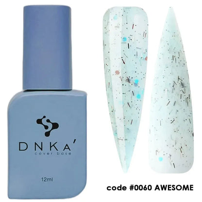 Closed bottle of DNKa Cover Base #0060 Awesome against a plain white backdrop