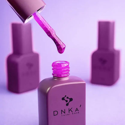 12ml Courage bottle positioned beside a DNKa top coat, ready for the final sealing step