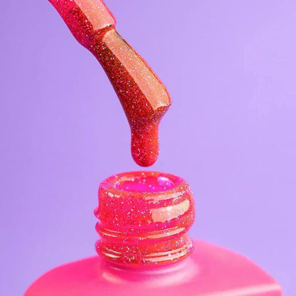 DNKa Cover Base #0085 Glam — label close-up, bright pink shimmer color base