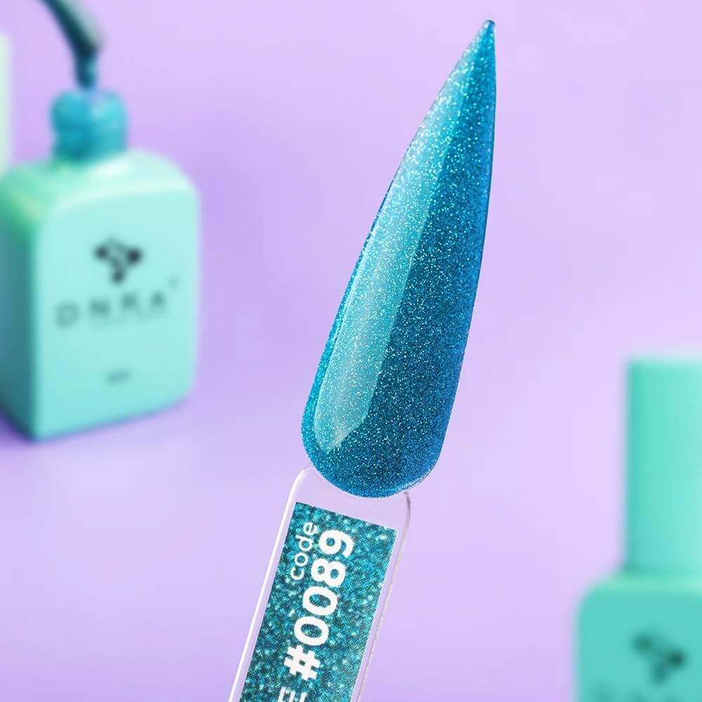 DNKa Cover Base #0089 Impuls — label close-up, turquoise color base
