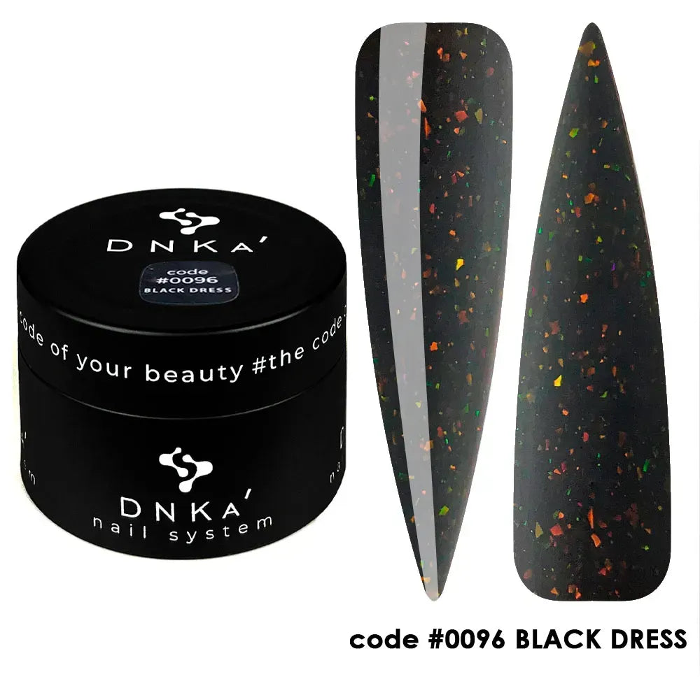 DNKa Cover Base #0096 Black Dress — 12ml and 30ml size comparison