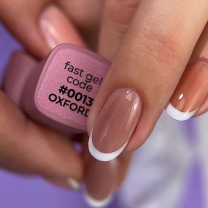 DNKa Fast Gel #0013 Oxford — full manicure, classic powder pink