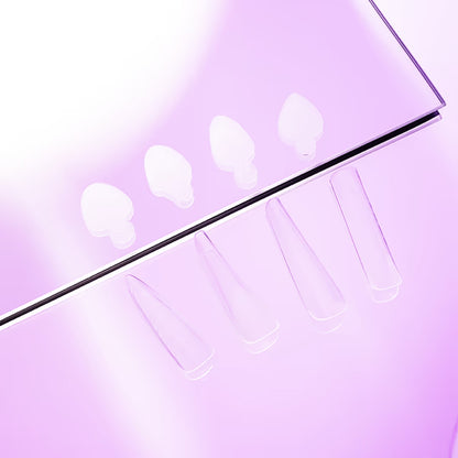 DNKa French Set Plus Molds — finished French manicure using the forms
