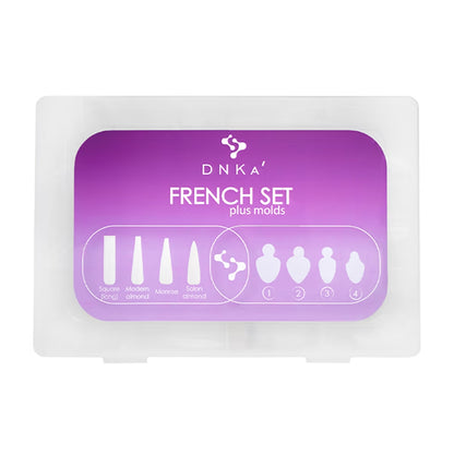 192/96pcs — DNKa French Set Plus Molds — form applied to nail during modeling