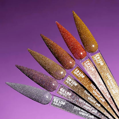12ml — DNKa Gel Polish Color #0138 Autumn Kiss — closed bottle, silver reflective