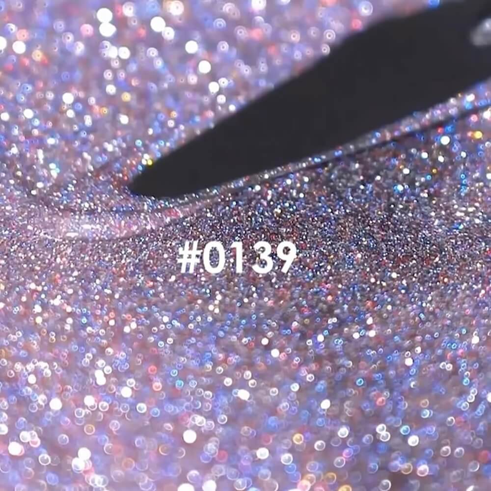 12ml — DNKa Gel Polish Color #0139 Autumn Kiss — label close-up, violet reflective shade