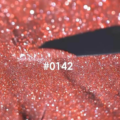 12ml — DNKa Gel Polish Color #0142 Autumn Kiss — label close-up, red reflective shade