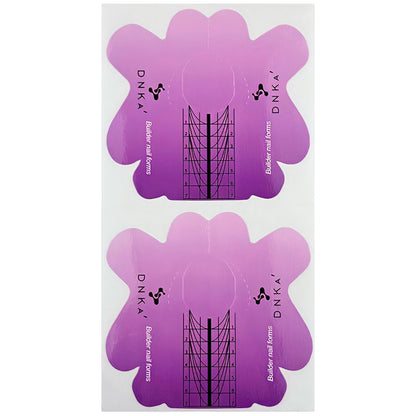 DNKa Paper Builder Nail Forms Short — form positioned under nail