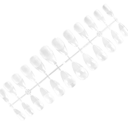 240pcs — DNKa Professional Nail Gel Tips Almond — size range laid out