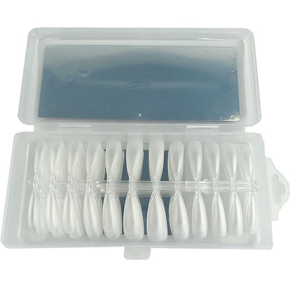 DNKa Professional Nail Gel Tips L-Stiletto — size range laid out