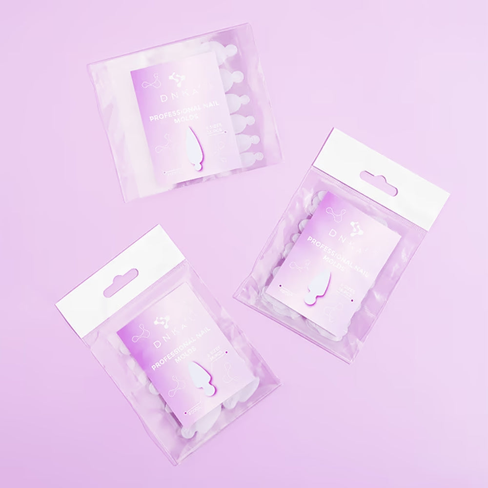 DNKa Professional Nail Molds #0001 — mold removed, finished smile line