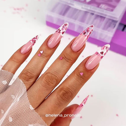 DNKa Top Nail Forms Almond — single form close-up, ballerina shape