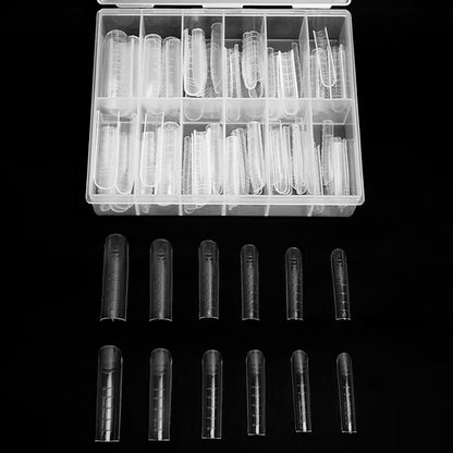 DNKa Top Nail Forms Long Square — size range laid out