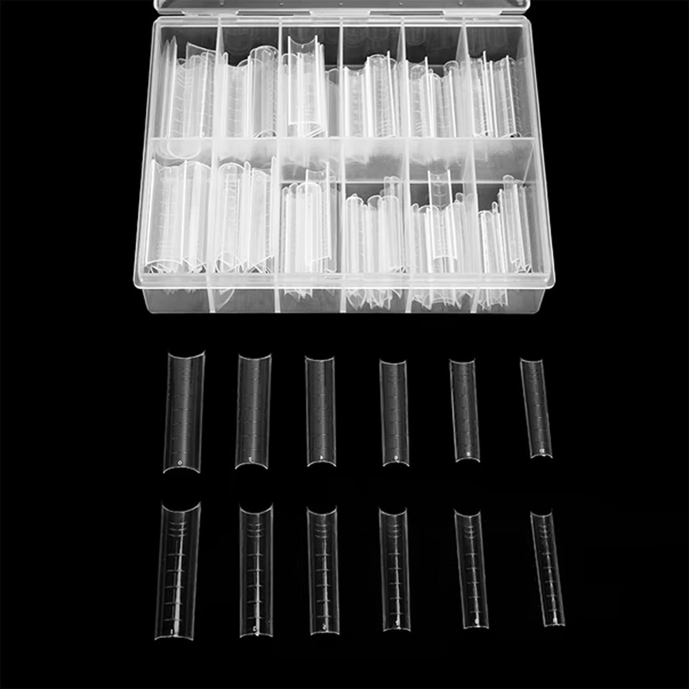 DNKa Top Nail Forms Square Sharp — size range laid out