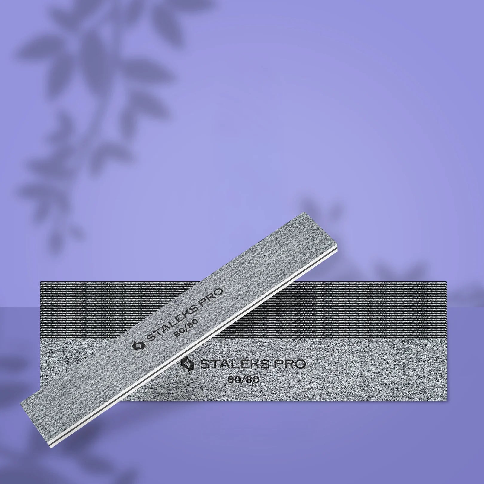STALEKS - Straight wide mineral nail file 80/80 grit (25 pcs) NF-30-80/80-25