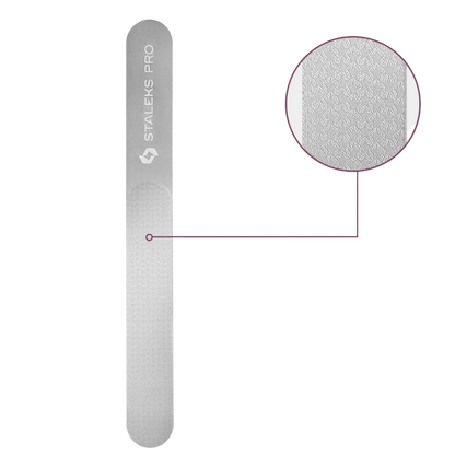Laser Nail File EXPERT 11 165 mm (Wide Straight With Handle)  FE-11-165 -STALEKS