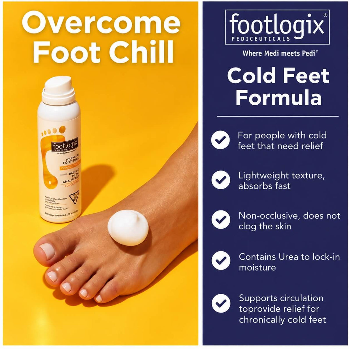 Footlogix Cold Feet Formula with arnica and rosemary extract