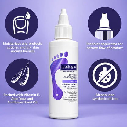 Footlogix professional cuticle conditioner lotion for pedicure services