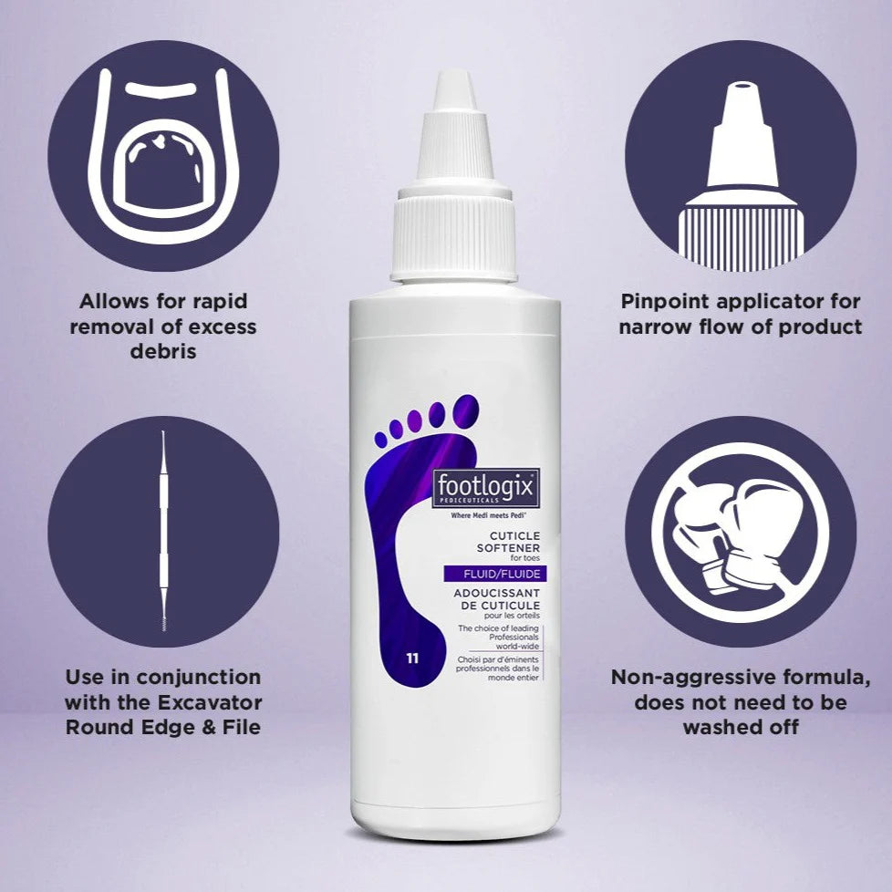 Footlogix professional cuticle softening fluid 118ml