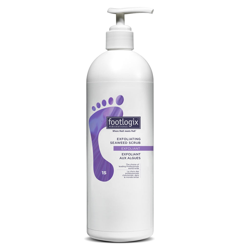 Footlogix Exfoliating Seaweed Scrub 946ml bottle with hygienic pump