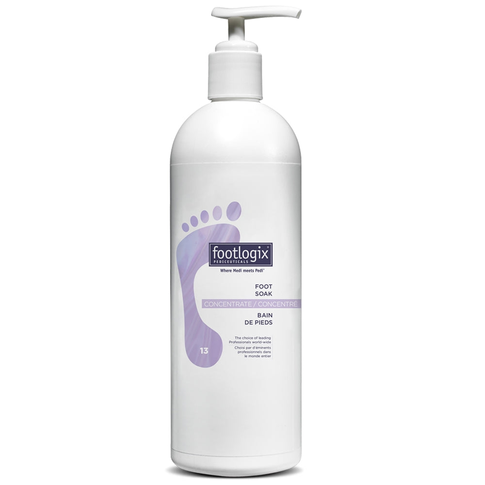 Footlogix Foot Soak Concentrate 946ml salon bottle with pump dispenser