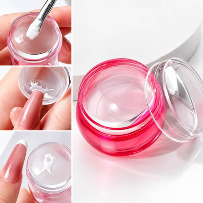 Pink French manicure stamper measuring 3.6 cm in diameter and 2.9 cm in height