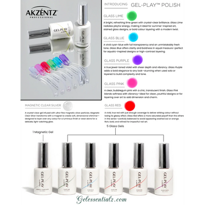 Akzentz - Gel Play Magnetic Clear Silver, 10ml