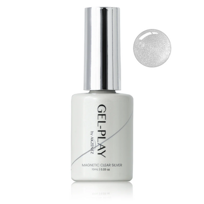 Akzentz - Gel Play Magnetic Clear Silver, 10ml