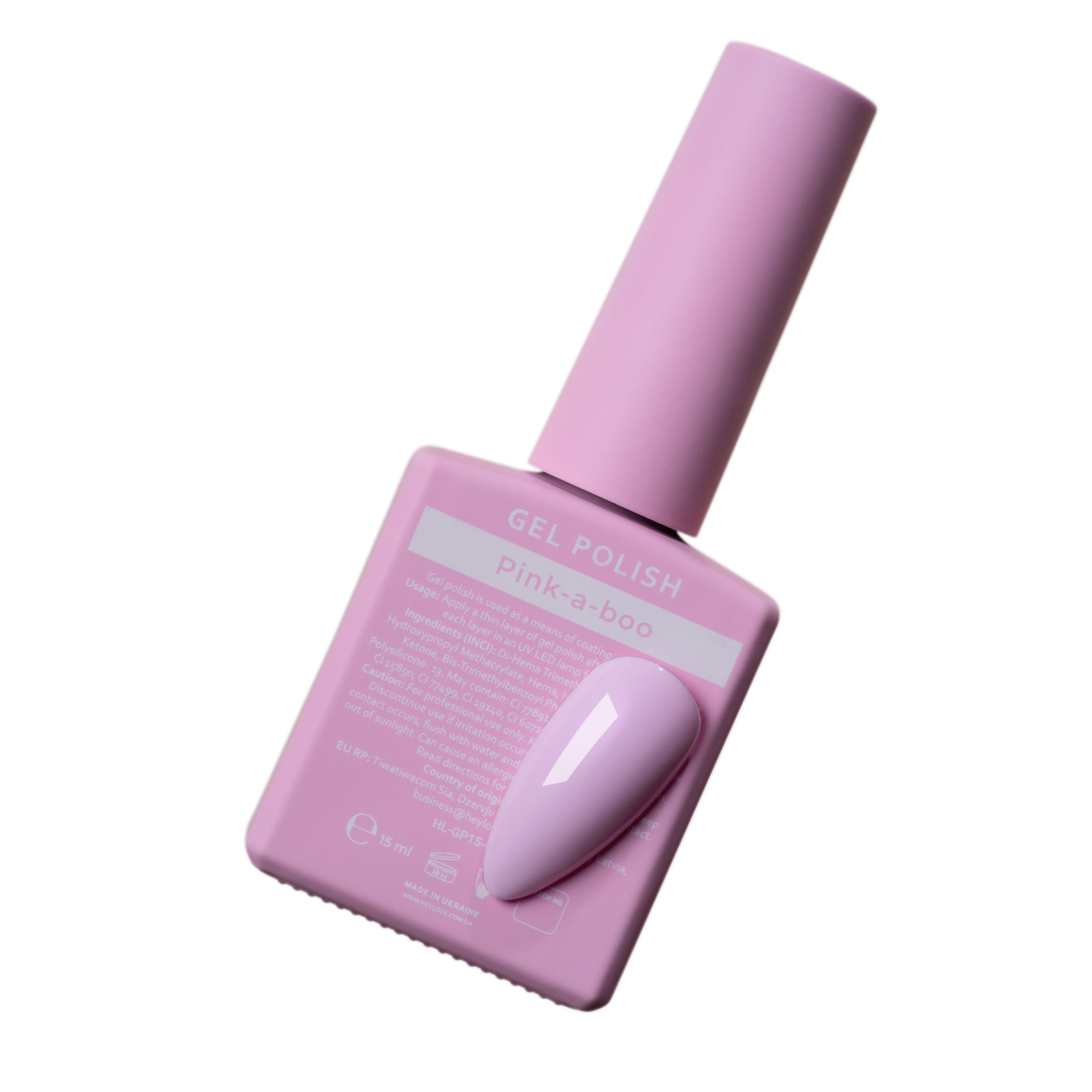 HEYLOVE - Gel Polish Pink-A-Boo, 15mll