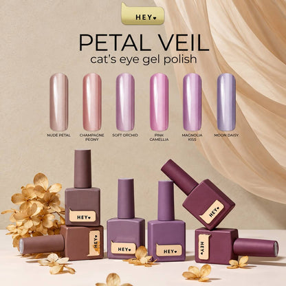 HEYLOVE Nude Petal Cat Eye Gel Color