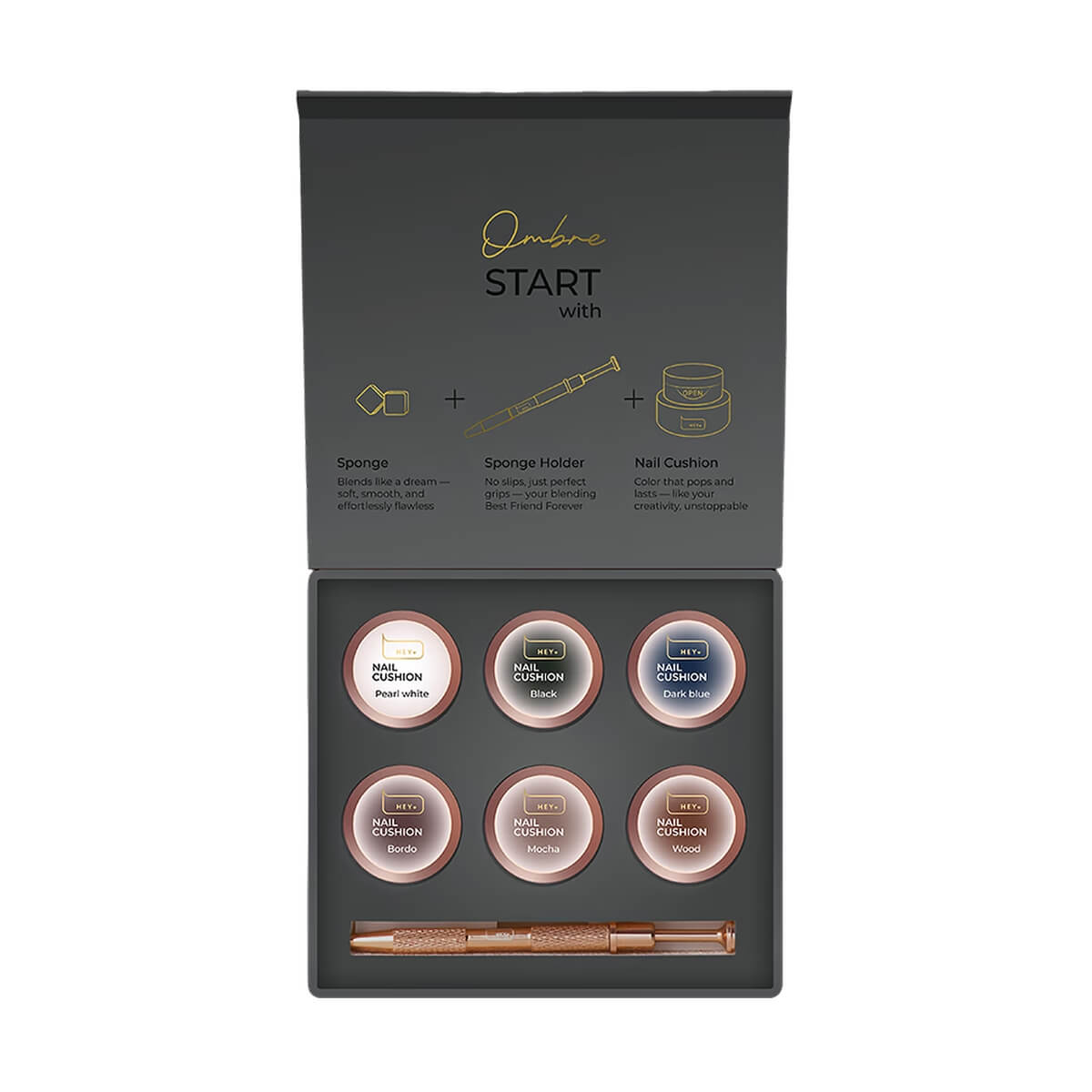 HEYLOVE Nail Cushion Set Graphite