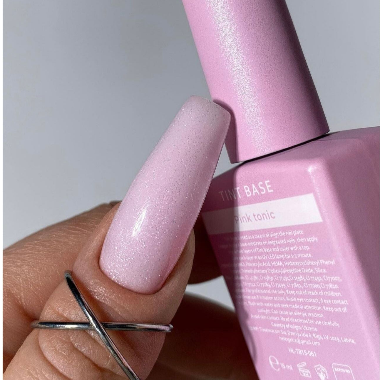 HEYLOVE - Tint Base With Shimmer Pink Tonik, 15ml