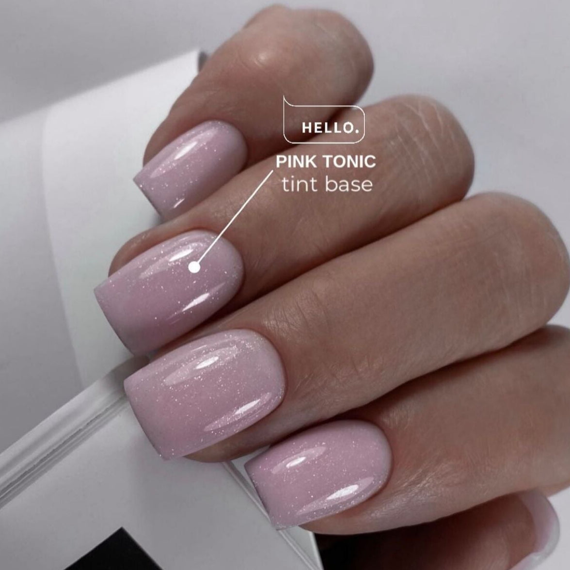 HEYLOVE - Tint Base With Shimmer Pink Tonik, 15ml