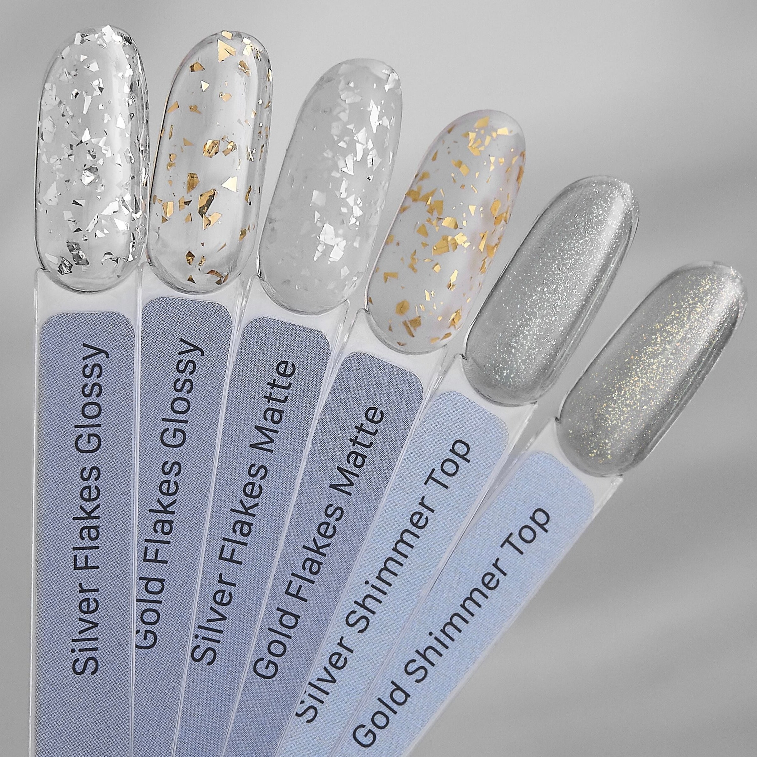 HEYLOVE - Top Matte Silver Flakes, 15ml