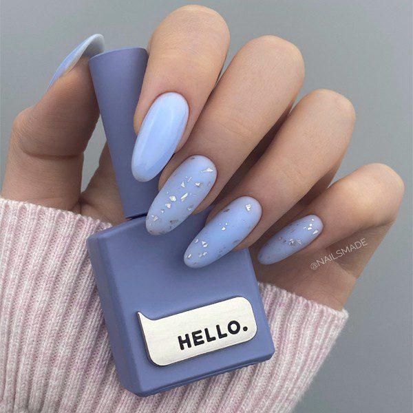 HEYLOVE - Top Matte Silver Flakes, 15ml