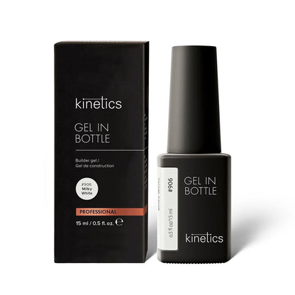 Kinetics Builder Gel in Bottle Milky White #906, 15 ml bottle