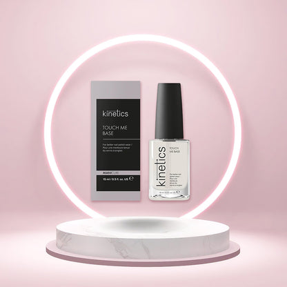 Kinetics nail base in a 0.5 fl oz bottle